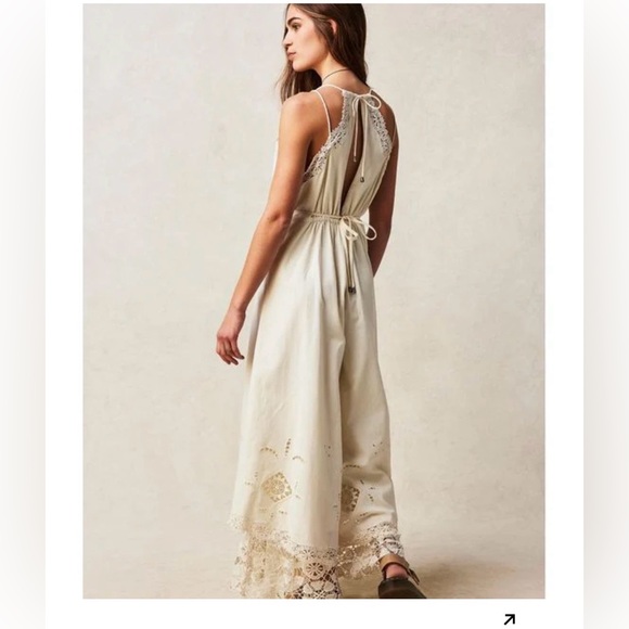 Free People Always Yours Crochet Cutwork Lace Jumpsuit - Picture 3 of 11